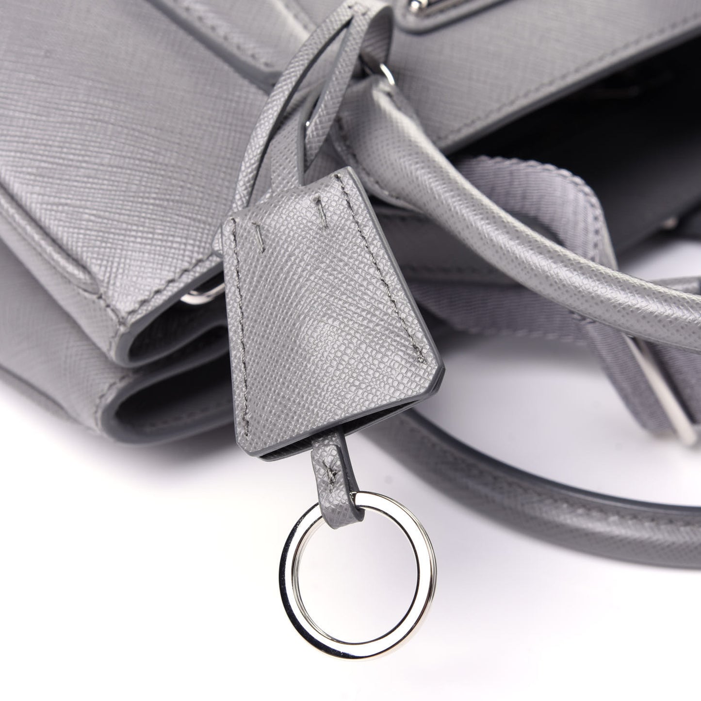 Saffiano Lux Micro Galleria Shoulder Bag Ardesia