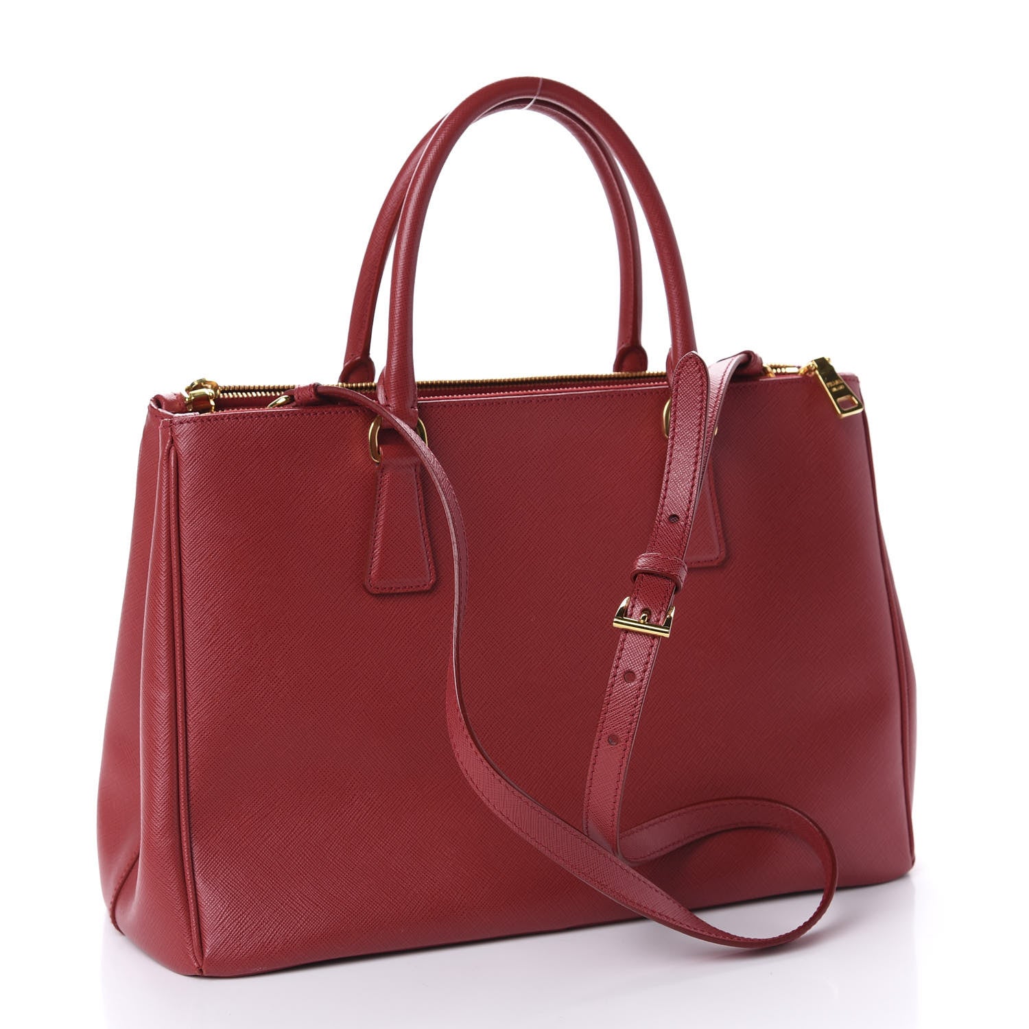 Prada Saffiano Medium Galleria Double Zip Tote Fuoco 3 of 11