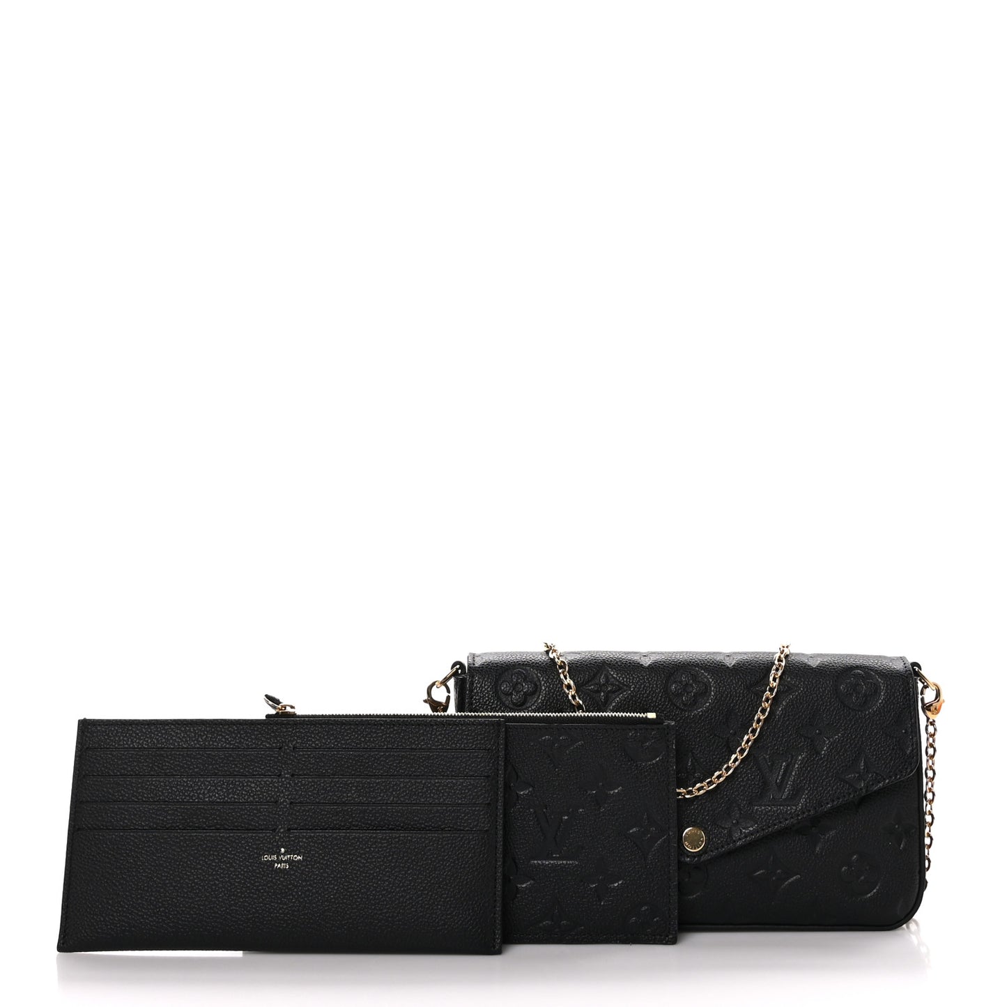 Empreinte Pochette Felicie Chain Wallet Black
