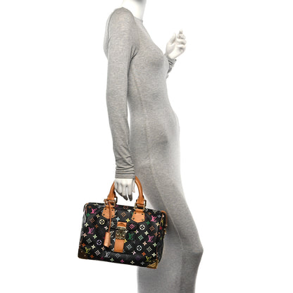 Louis Vuitton Monogram Multicolor Speedy 30 Black 2 of 15