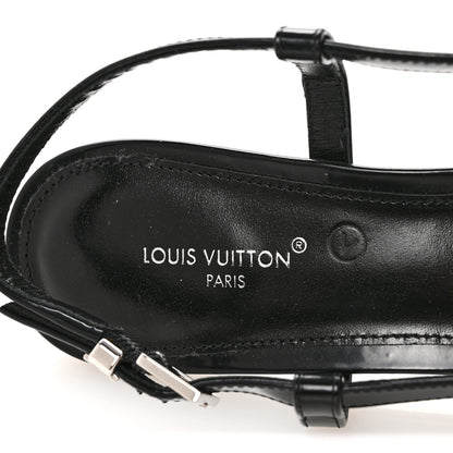 Louis Vuitton Calfskin Allure D'Orsay Slingback Pump 37.5 Black 8 of 9