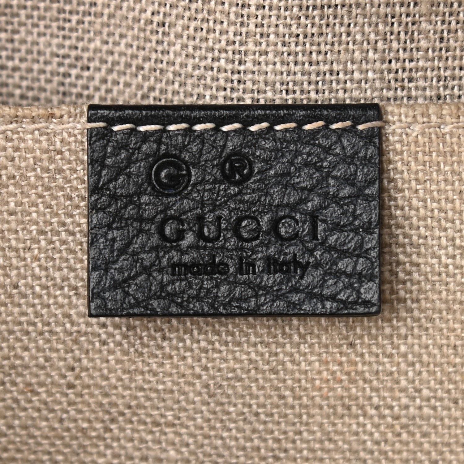 Gucci Dollar Calfskin Small GG Charm Dome Bag Black 6 of 10