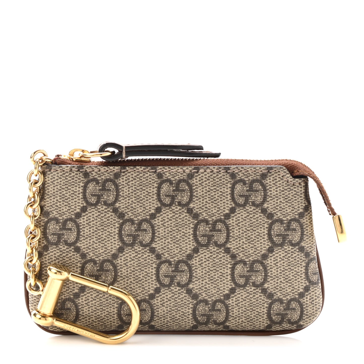 GG Supreme Monogram Key Case Brown