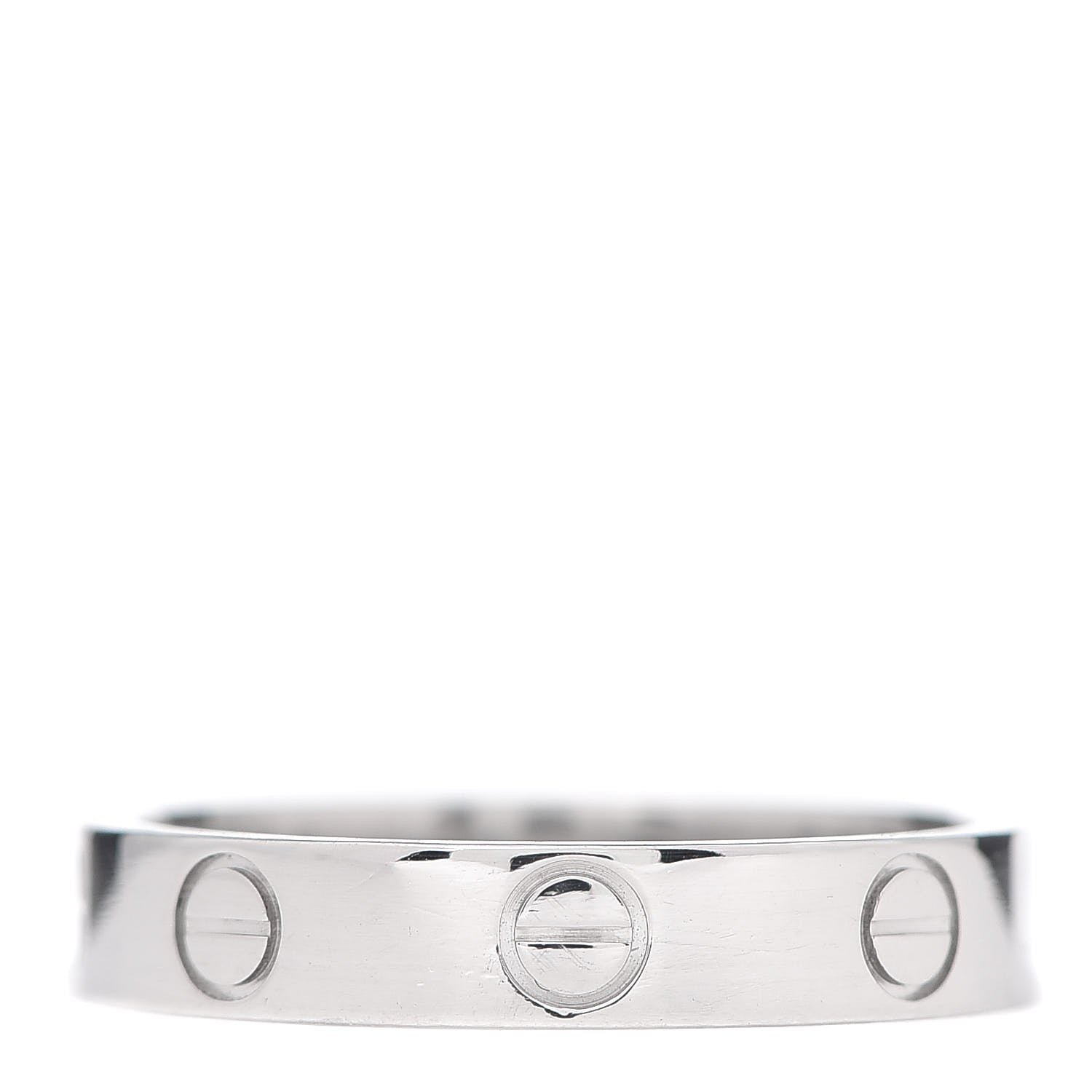 Cartier Platinum 3.5mm LOVE Wedding Band Ring 52 6 3 of 5