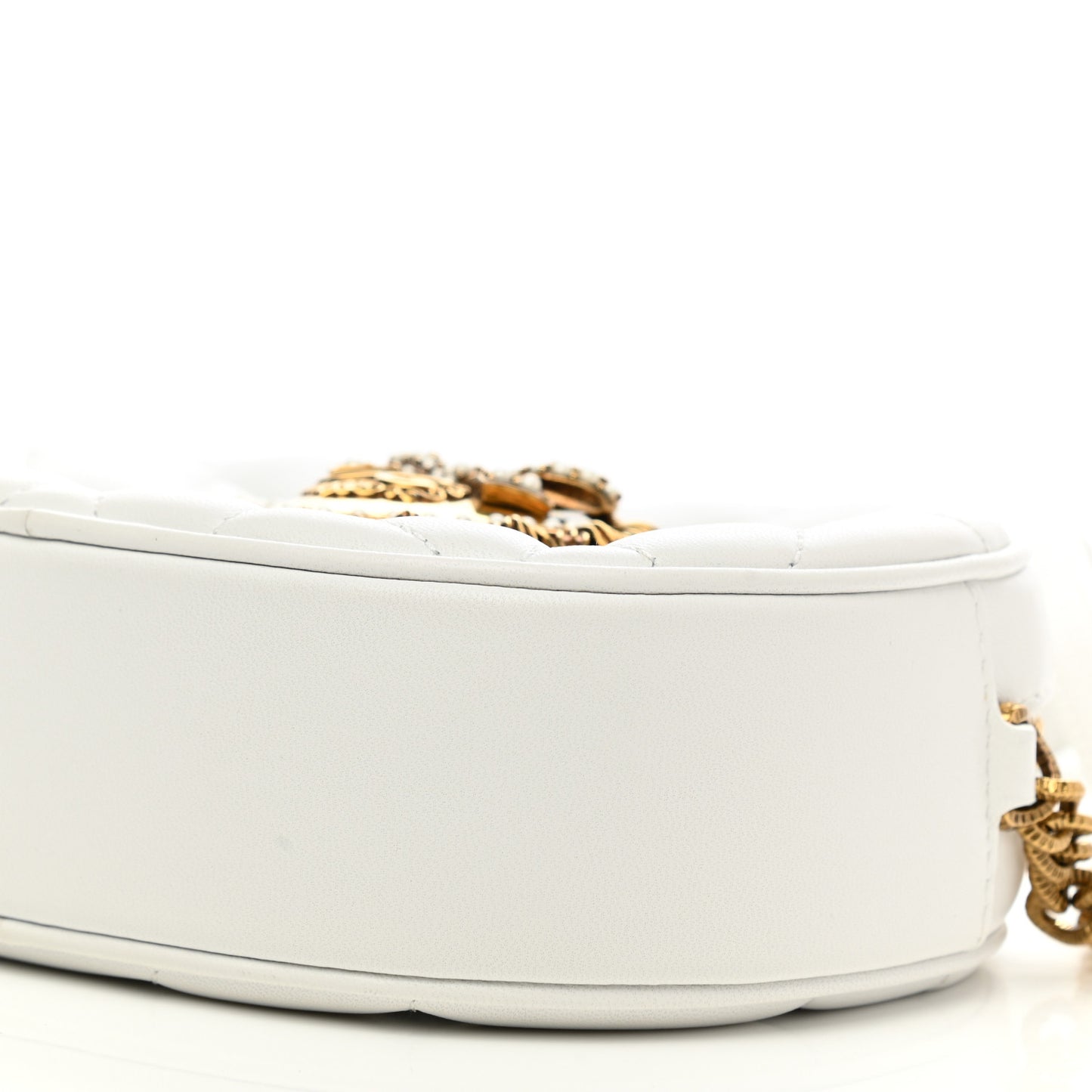 Smooth Calfskin Mini Devotion Camera Bag White