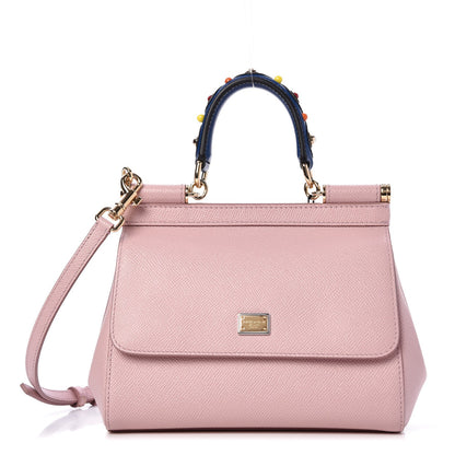 Dolce & Gabbana Dauphine Mini Miss Sicily Satchel Rosa Carne 1 of 6