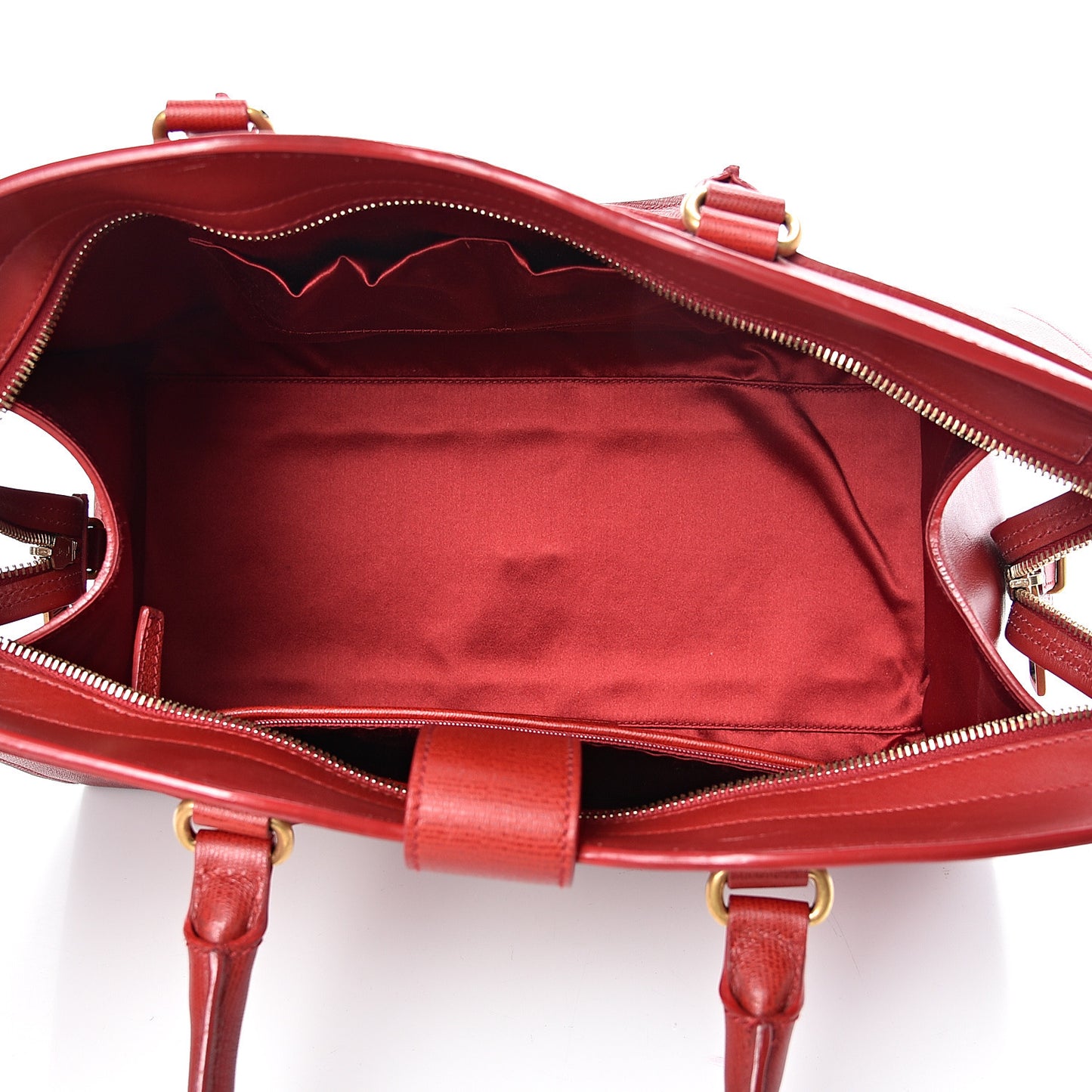 Textured Calfskin Medium Cabas ChYc Red