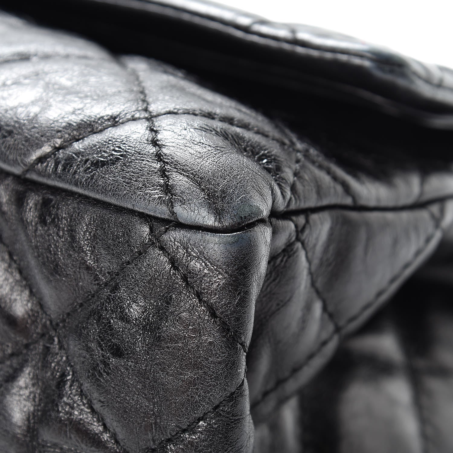 Chanel Metallic Aged Calfskin Quilted 2.55 Reissue 227 Flap So Black 11 of 24