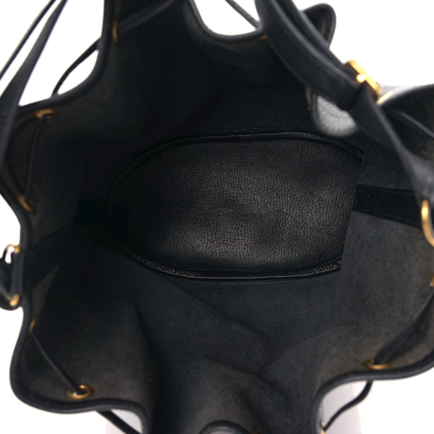 Hermes Evergrain Market Drawstring Bag 28 Black 5 of 8