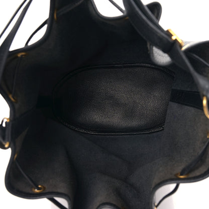 Hermes Evergrain Market Drawstring Bag 28 Black 5 of 8