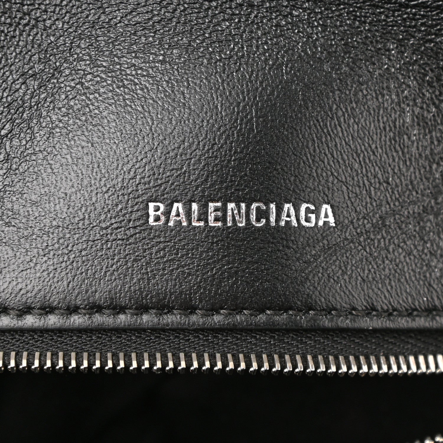 Balenciaga Nappa Calfskin Quilted Touch B Puffy Clutch Black 6 of 10