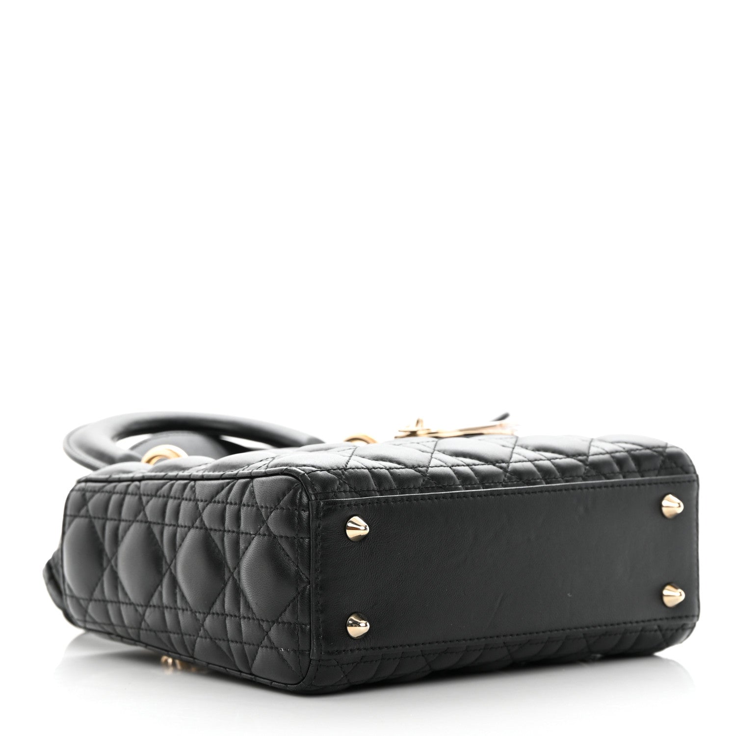 Christian Dior Lambskin Cannage Small My ABCDior Lady Dior Black 4 of 19