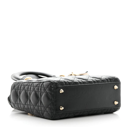 Christian Dior Lambskin Cannage Small My ABCDior Lady Dior Black 4 of 19