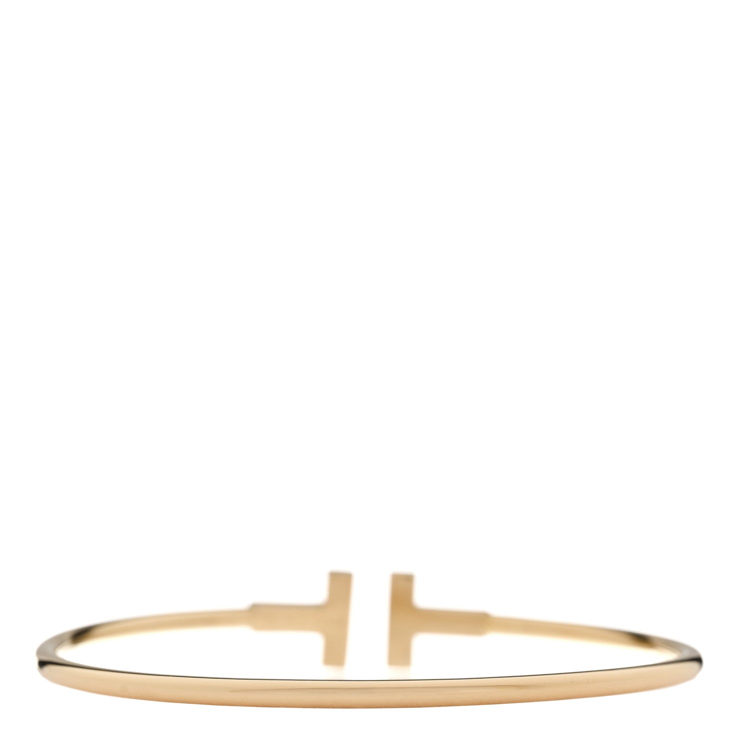 Tiffany 18K Yellow Gold T Wire Bracelet 3 of 5