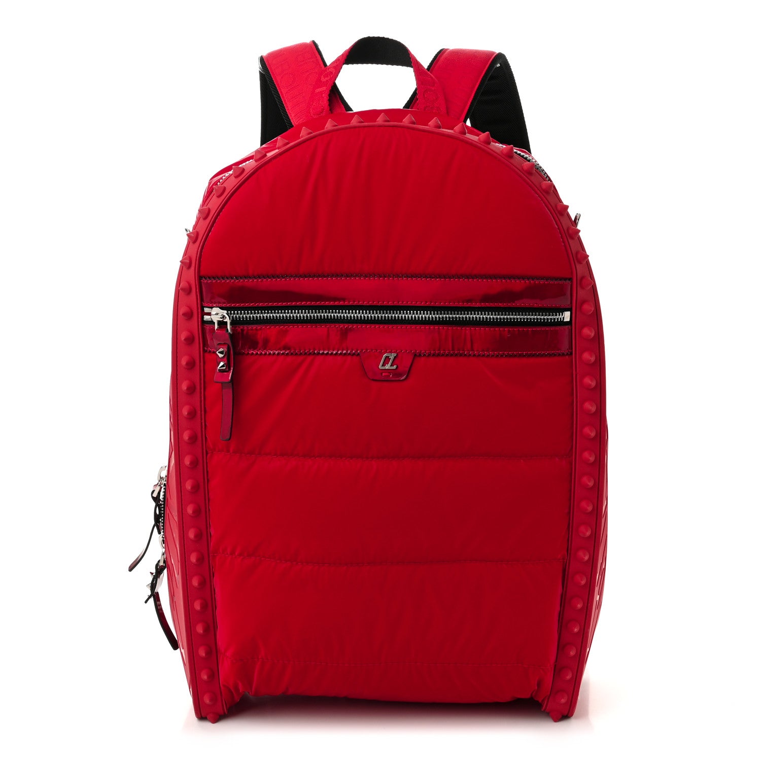 Christian Louboutin Doudoune Quilted Nylon Backparis Spiked Backpack Loubi 1 of 10