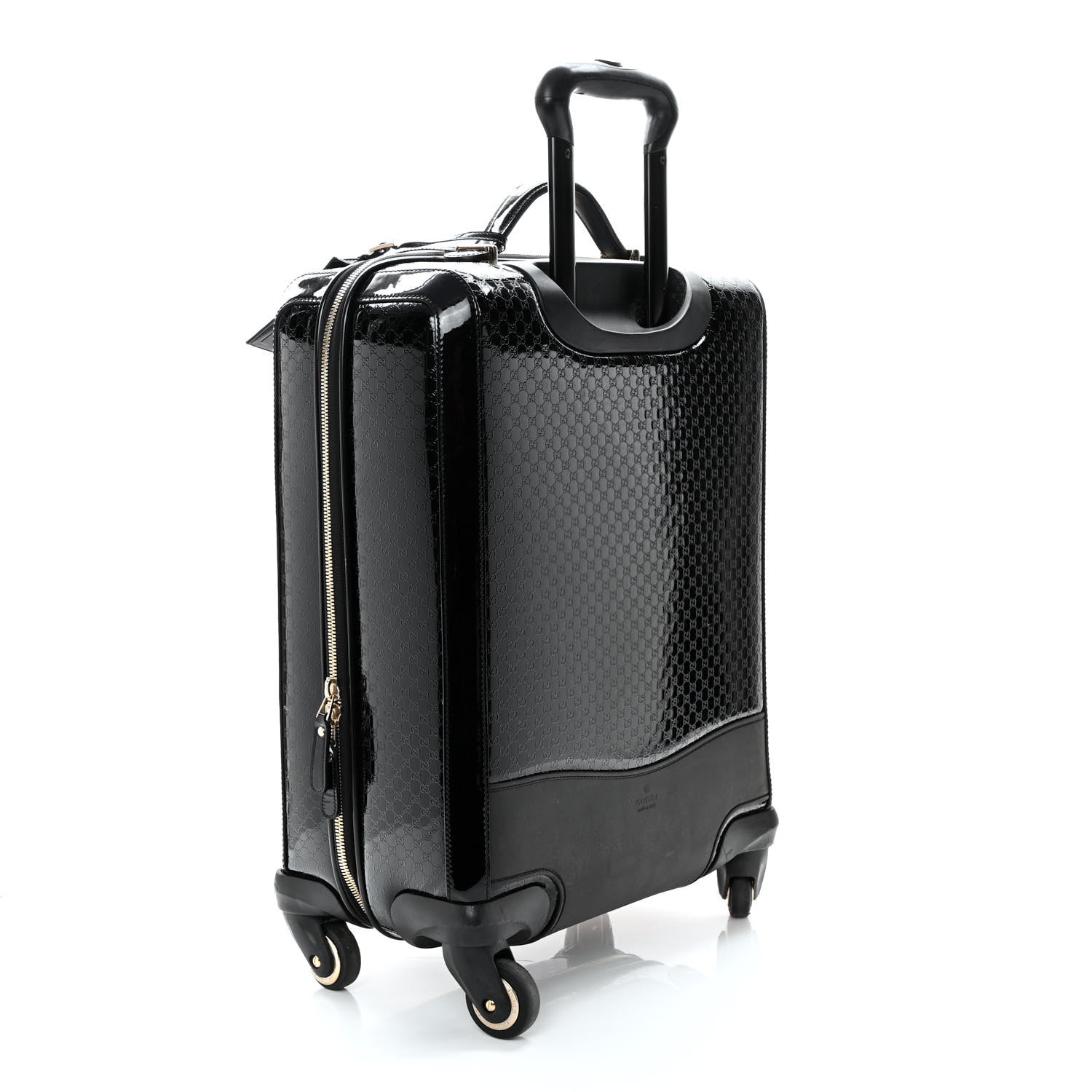 Gucci Patent Microguccissima Carry On Suitcase Black 2 of 19