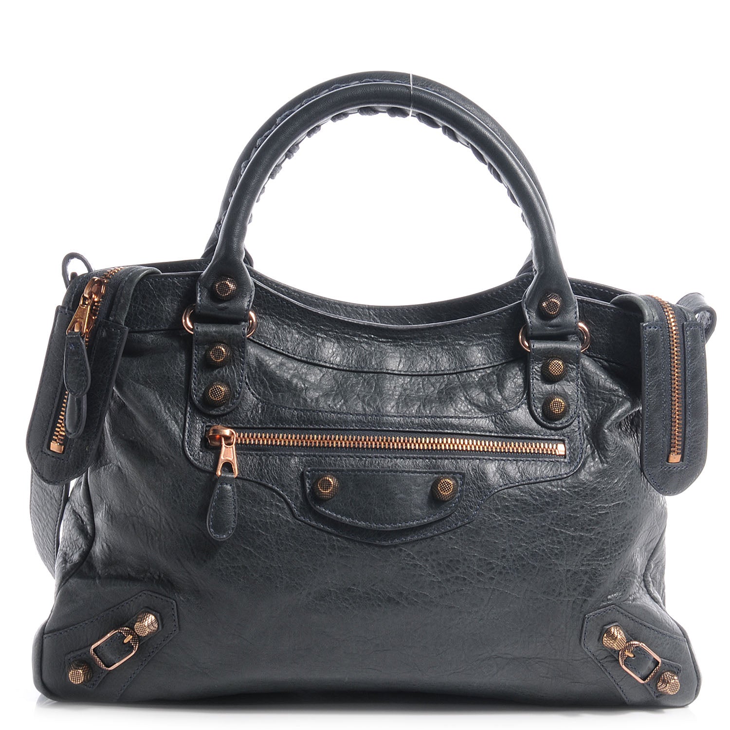 Balenciaga Agneau Giant 12 Rose Gold Hardware Town Anthracite 1 of 9