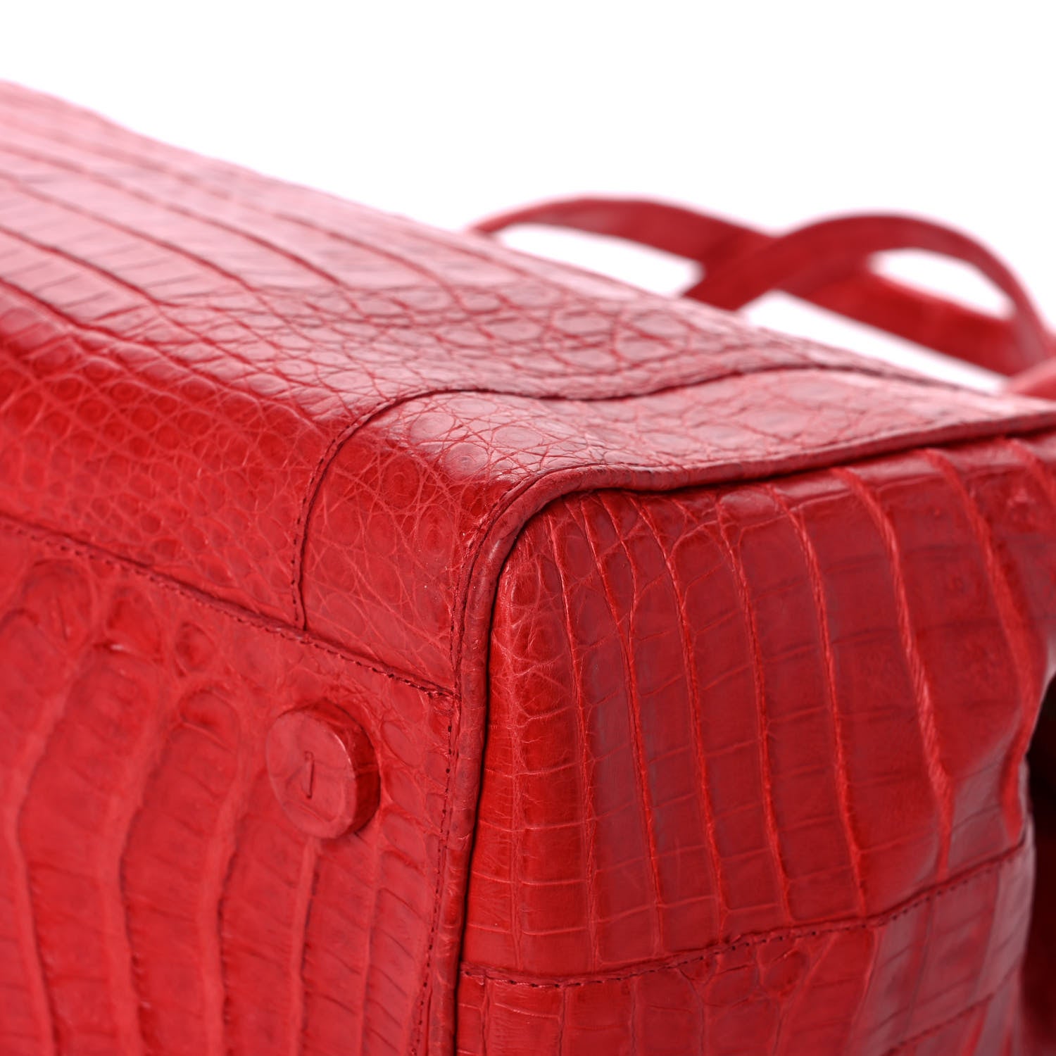 Nancy Gonzalez Crocodile Tote Red 10 of 13