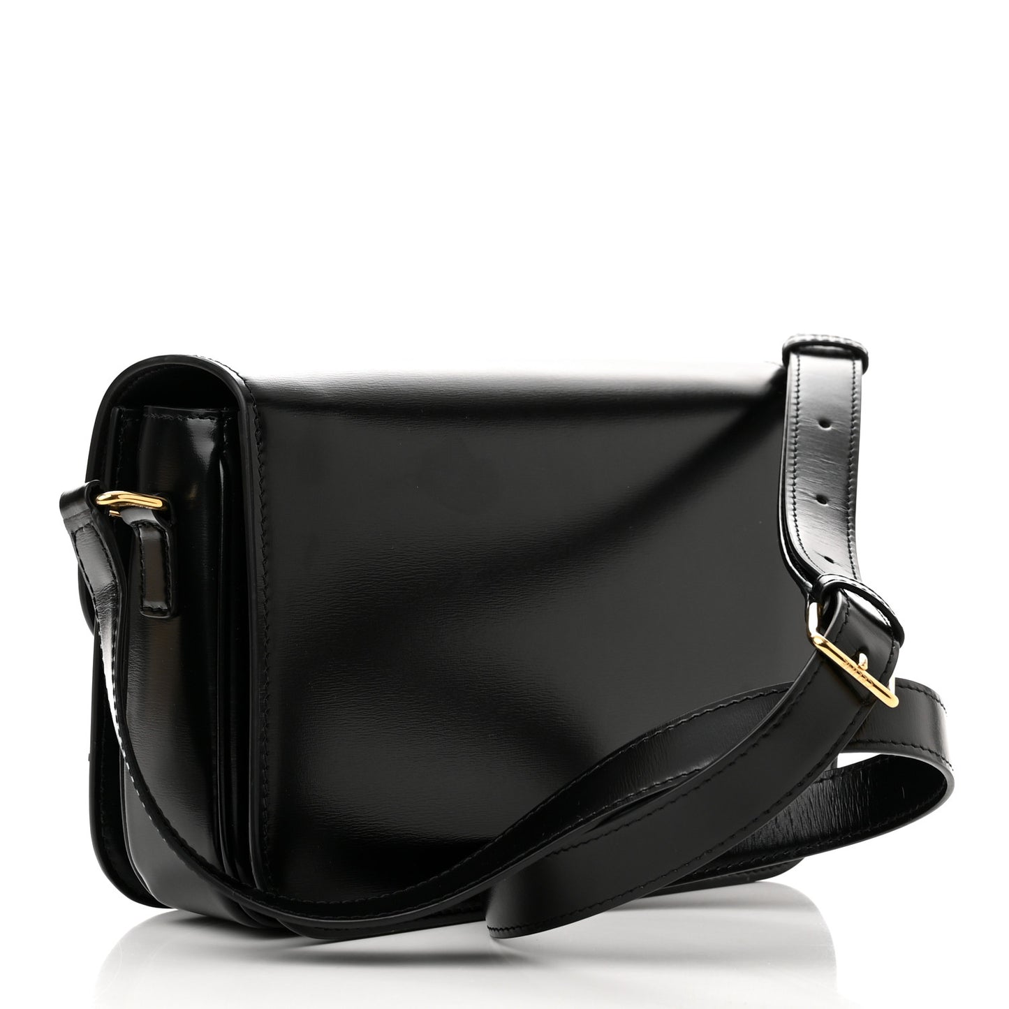 Shiny Calfskin Medium Triomphe Black