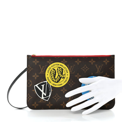 Louis Vuitton Monogram World Tour Neverfull MM GM Pochette 2 of 9