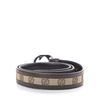 Gucci GG Plus Monogram Interlocking G Belt 80 32 Dark Brown 3 of 7