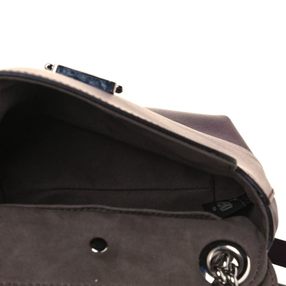 Fendi Vitello Century Pearl Bi-Color Scalloped Mini Back to School Backpack Amarone Black Cherry 5 of 15