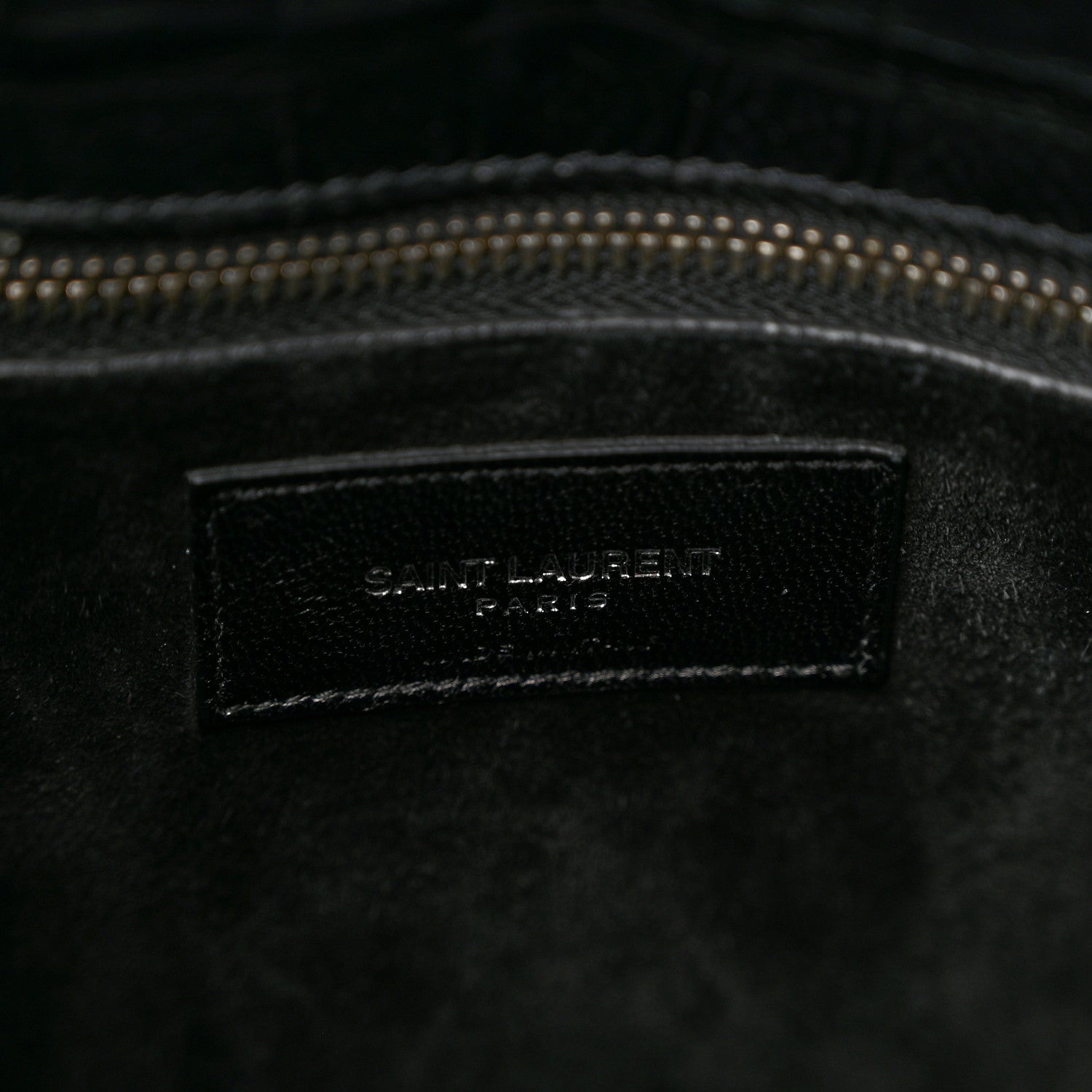 Saint Laurent Calfskin Crocodile Embossed Small Sac de Jour Black 6 of 12