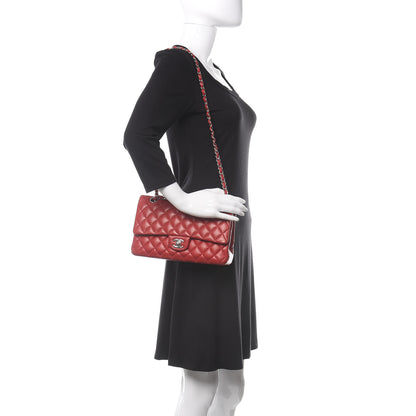 Chanel Lambskin Quilted Medium Double Flap Red 2 of 21