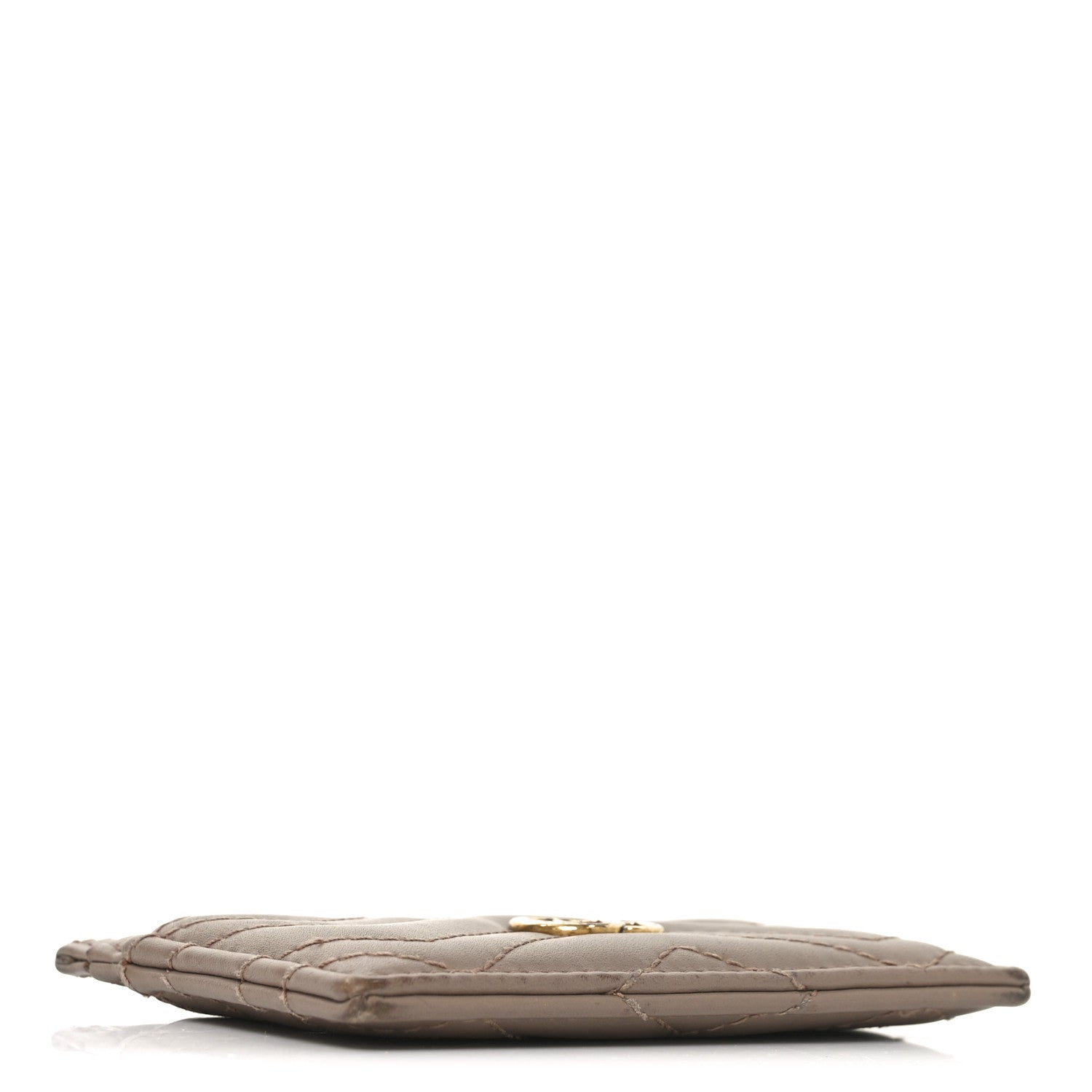 Gucci Calfskin Matelasse GG Marmont Card Holder Porcelain Rose 4 of 6