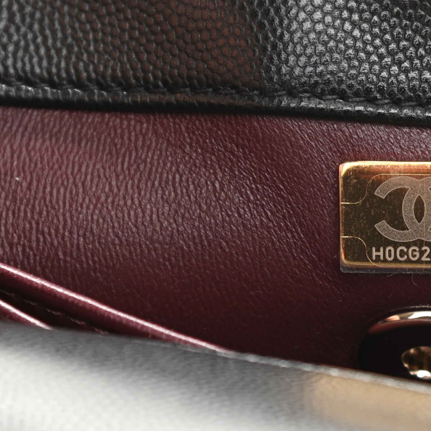 Caviar Quilted Mini Coco Handle Flap Black