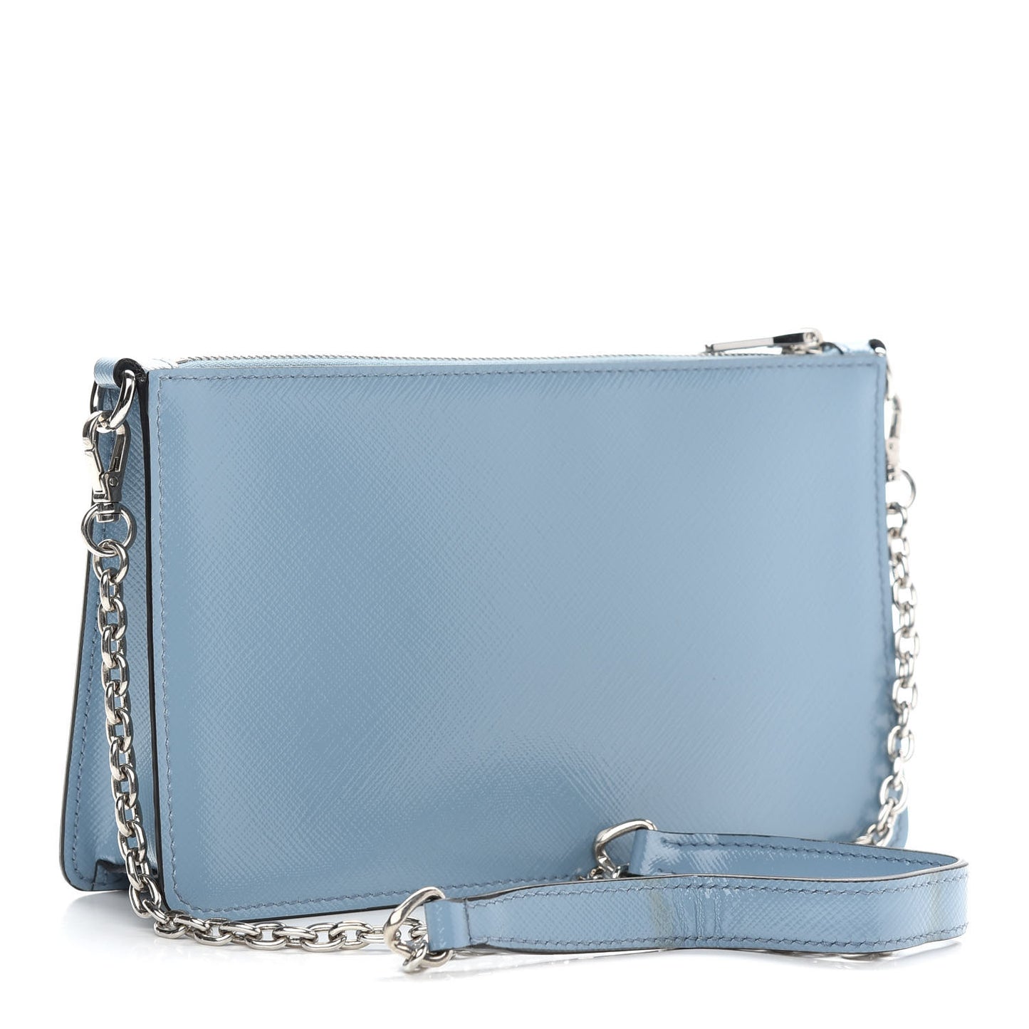 Saffiano Vernice Chain Crossbody Bag Astrale