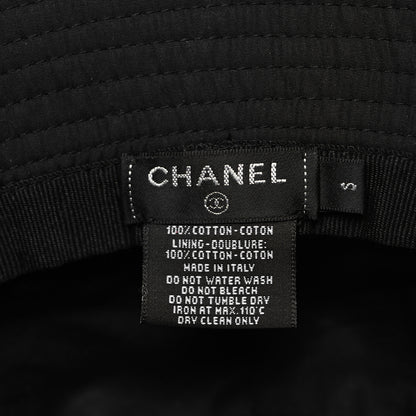 Chanel Cotton CC Bucket Hat S Black 8 of 8