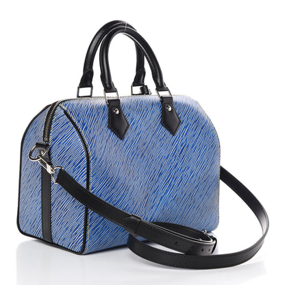 Louis Vuitton Epi Speedy Bandouliere 25 Denim Light 3 of 9