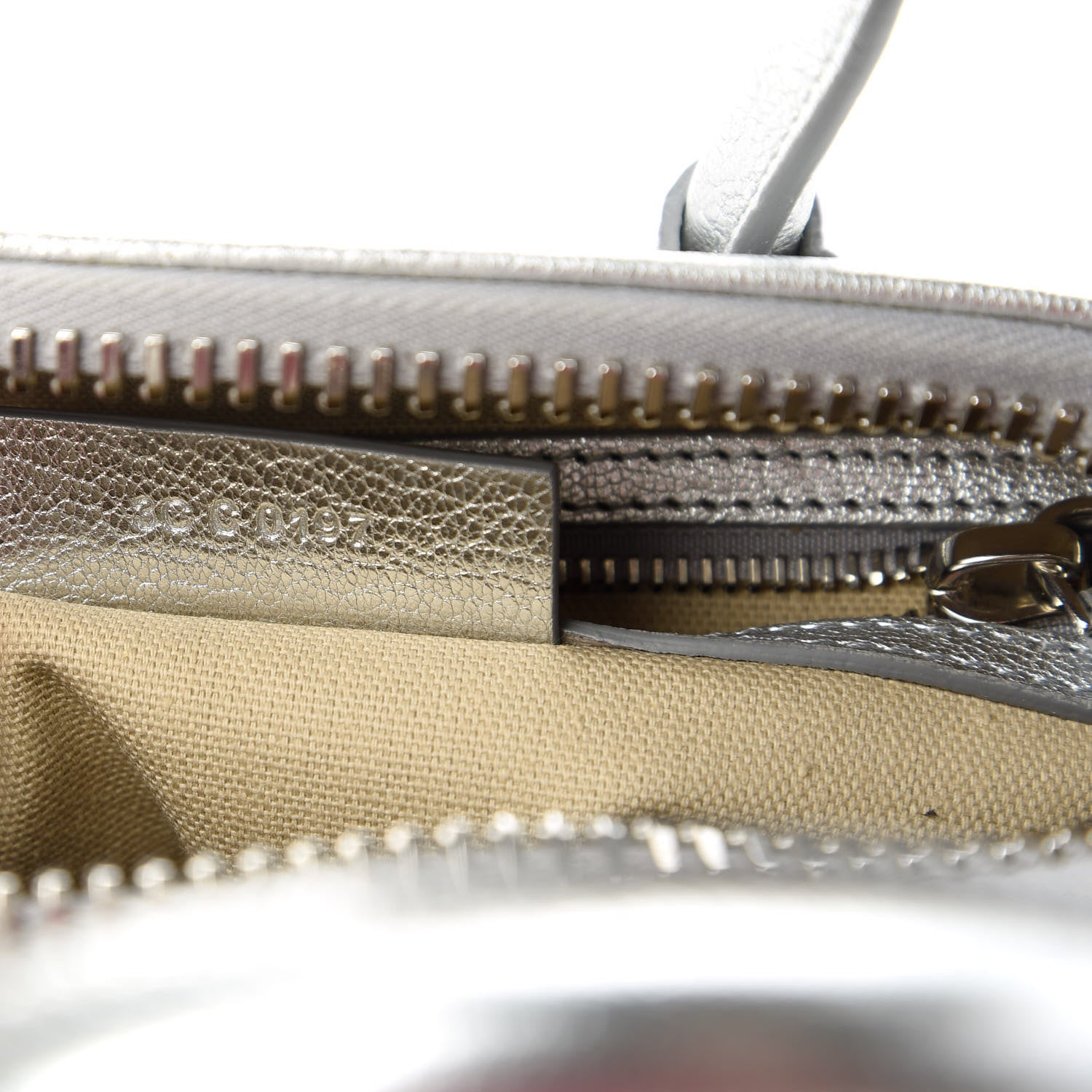 Givenchy Metallic Sugar Goatskin Mini Antigona Silver 9 of 10