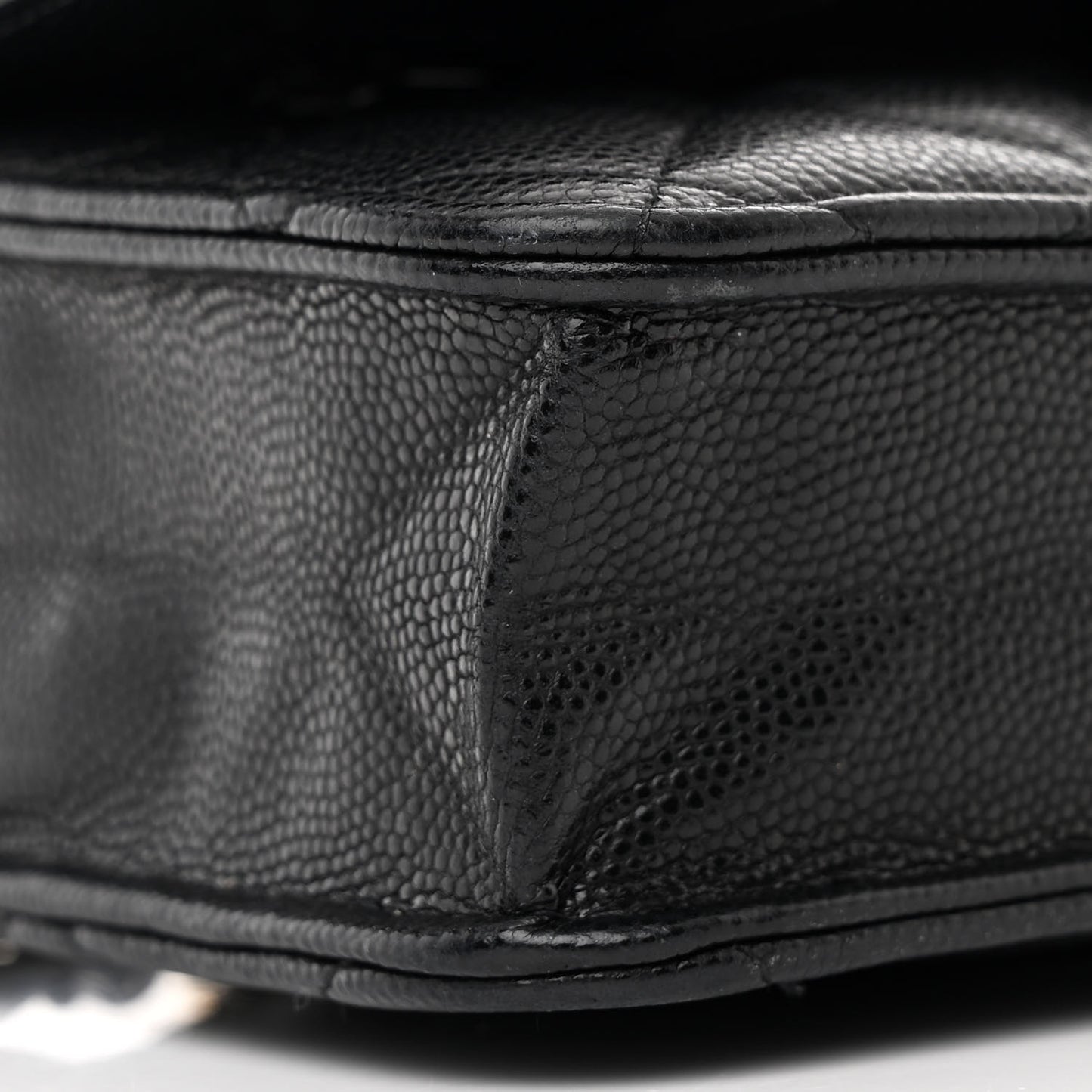 Caviar Quilted Coco Candy Wallet On Chain WOC Black