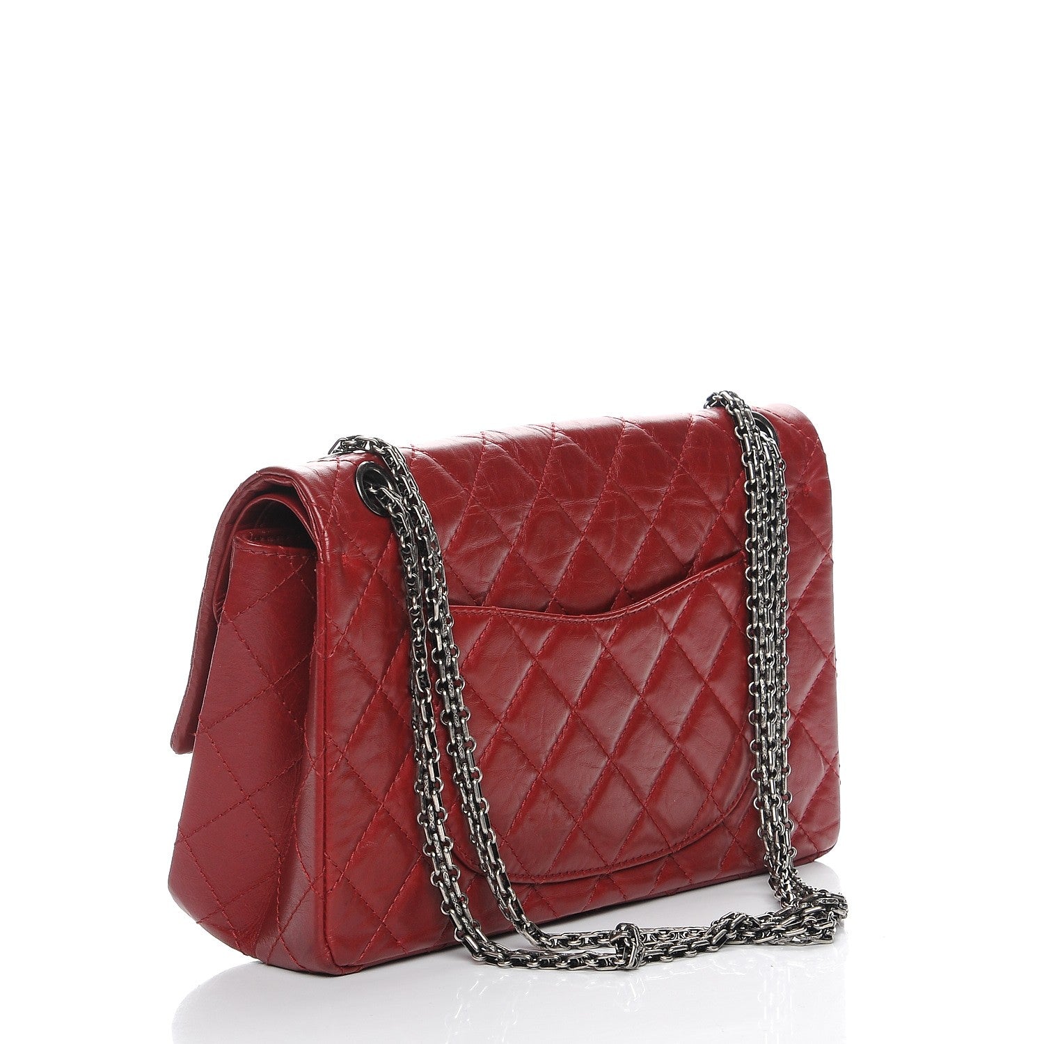 Chanel Aged Calfskin 2.55 Reissue 226 Flap Red 3 of 7