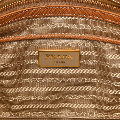 Prada Saffiano Lux Extra Large Galleria Double Zip Tote Caramel 8 of 19