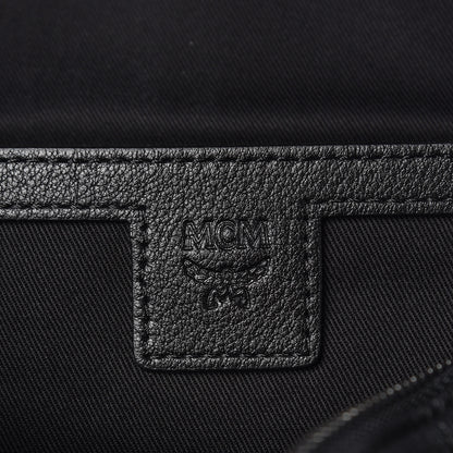 MCM Calfskin Ottomar Monogram Duke Backpack Black 8 of 9