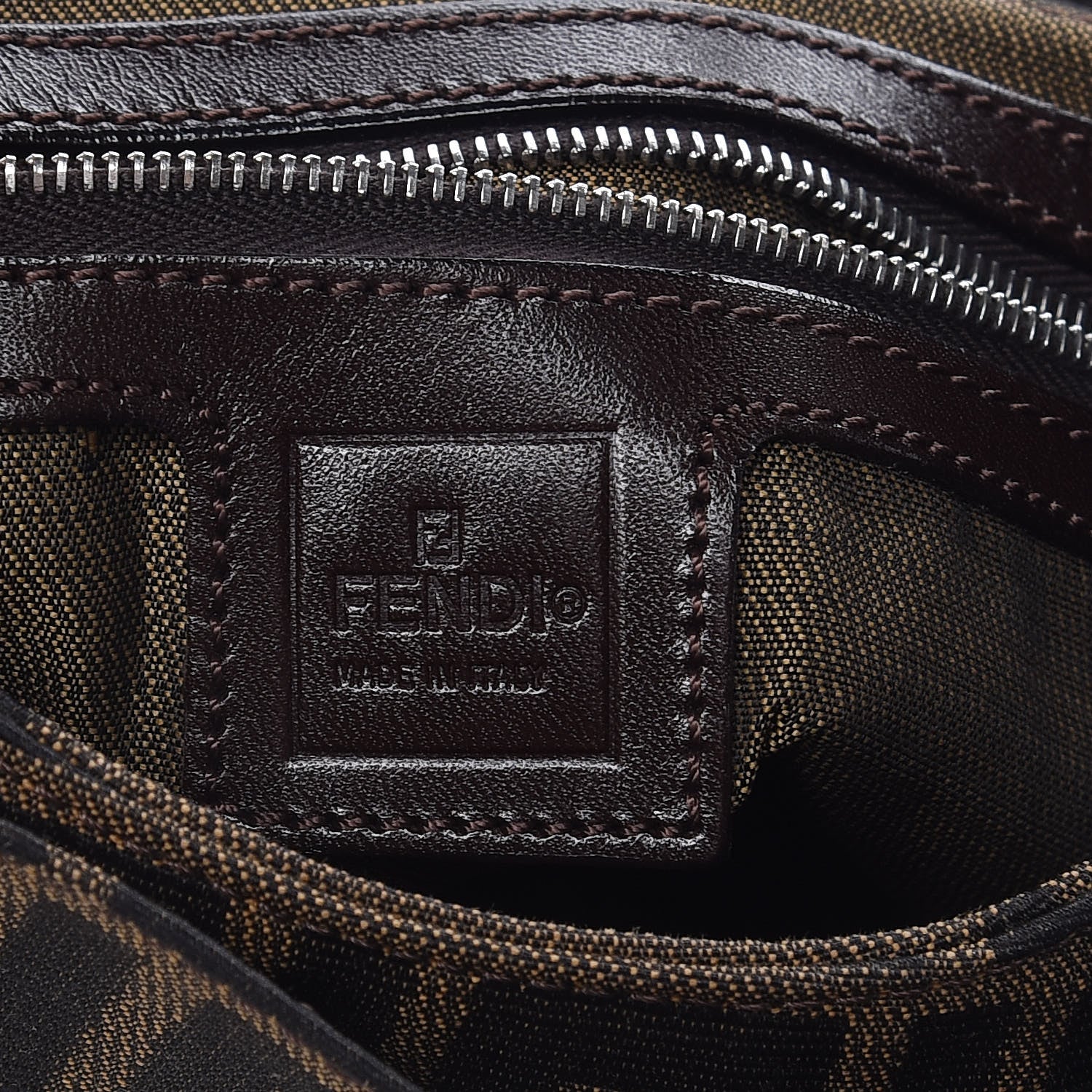 Fendi Zucca Shoulder Bag Tobacco 7 of 10