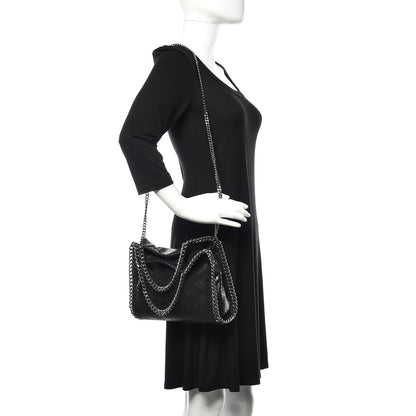 Stella McCartney Eco Python Mini Falabella Tote Black 2 of 9