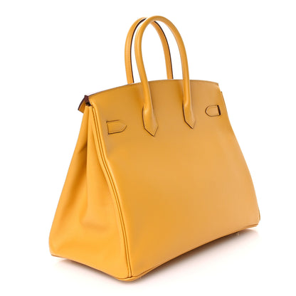 Hermes Epsom Birkin 35 Jaune Ambre 3 of 11