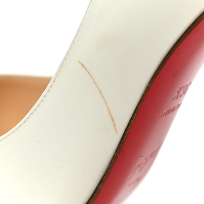 Christian Louboutin Patent Pigalle Follies 100 Pumps 36.5 Snow 8 of 14