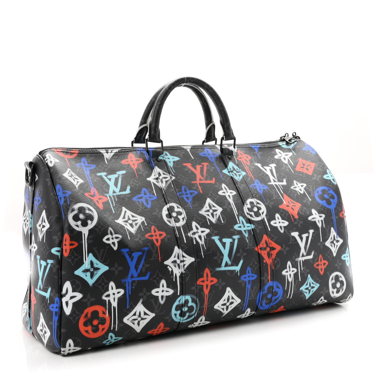 Monogram Eclipse LV Graffiti Keepall Bandouliere 50 Multicolor