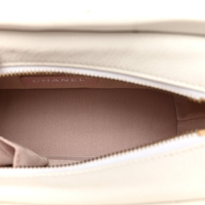 Chanel Patent Goatskin Quilted Small Gabrielle Hobo White 6 of 11