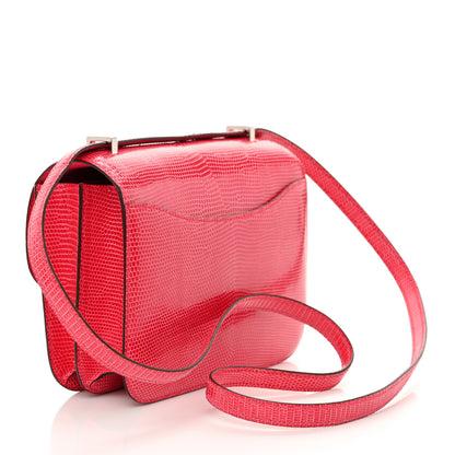 Hermes Lizard Constance 18 Rose Extreme 2 of 11