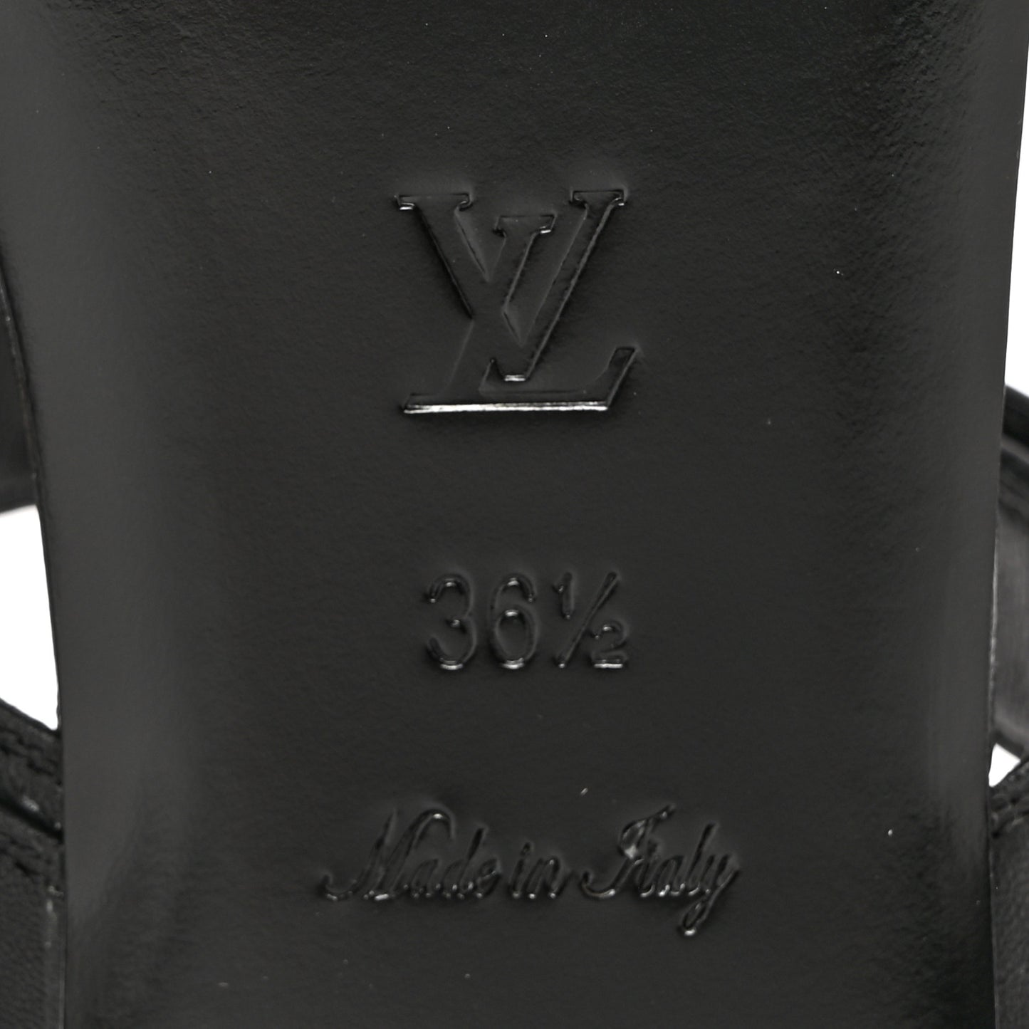 Lambskin Flat Sandal 36.5 Black