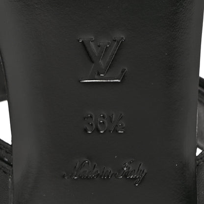 Louis Vuitton Lambskin Flat Sandal 36.5 Black 6 of 11