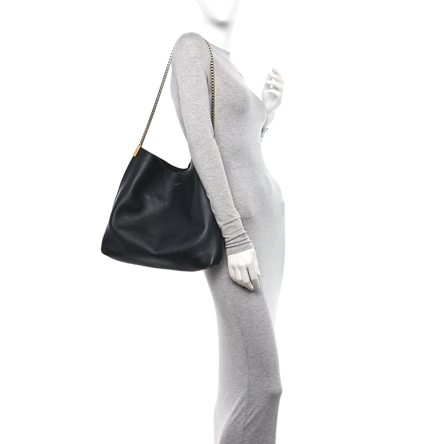 Calfskin Medium Suzanne Hobo Black