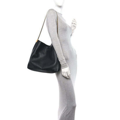 Saint Laurent Calfskin Medium Suzanne Hobo Black 2 of 11