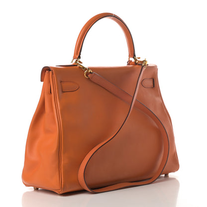 Hermes Gulliver Kelly Retourne 32 Orange 3 of 23